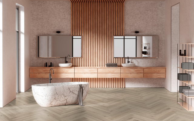 Elegance jaunā veidolā - Tarkett Rigid Herringbone 55