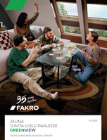 Jaunās paaudzes FAKRO GREENVIEW jumta logi