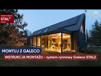 Galeco STAL² kvadrātveida noteksistēmas montāžas instrukcija (PL)