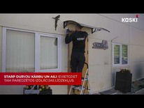 KASKI durvju montāžas process