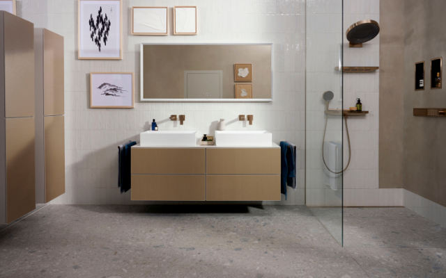 Elegance sastop praktiskumu: "Xevolos" vannas istabas mēbeļu kolekcija