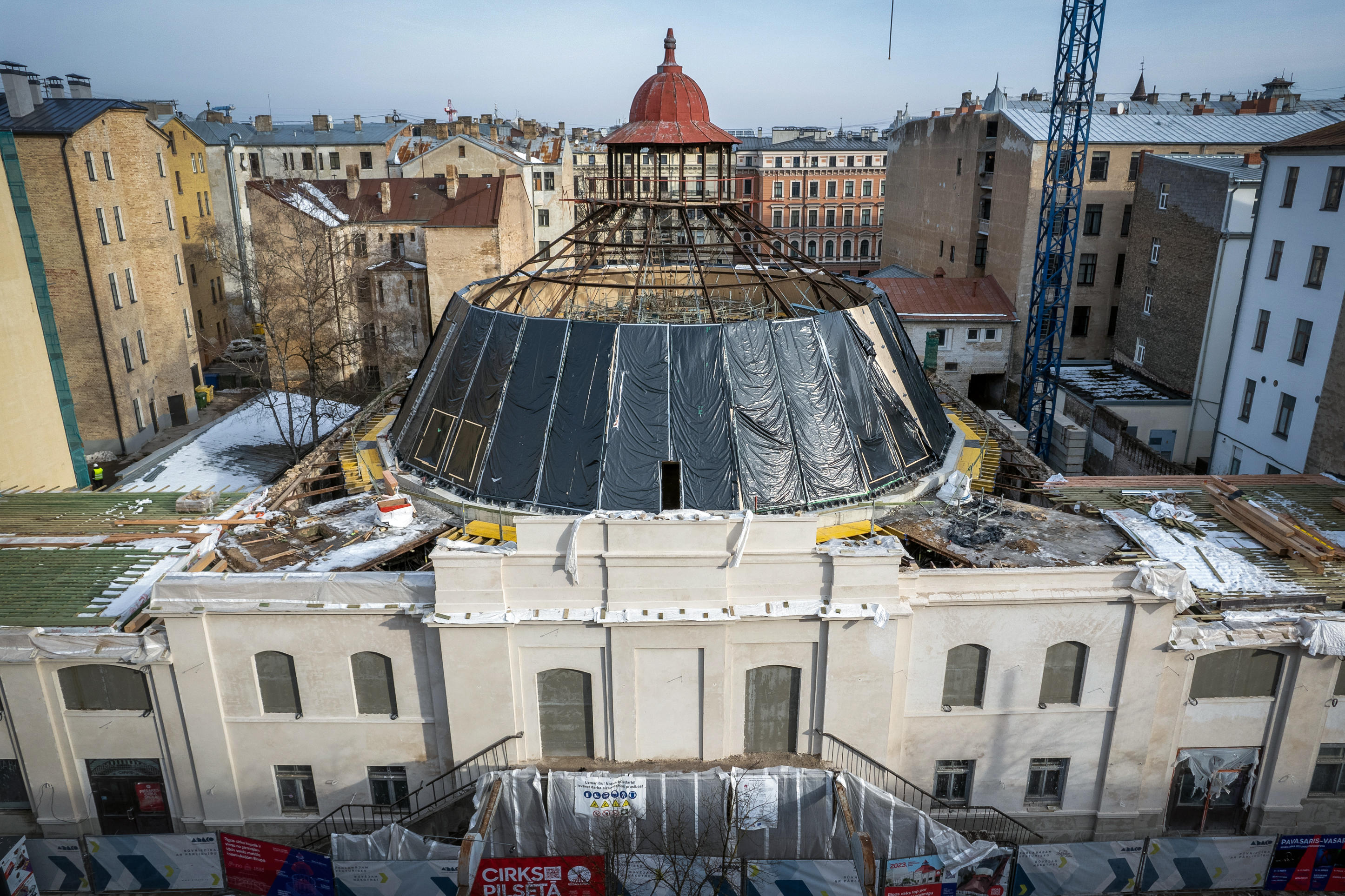 Rīgas Cirka kupols no CLT